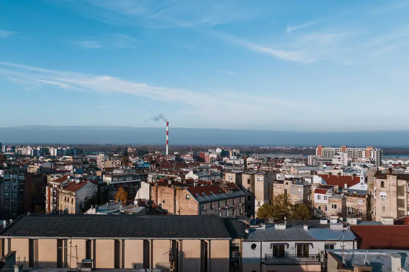 Krovovi i zgrade Beograda iz vazduha
