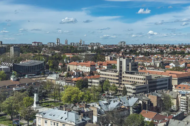 Panorama Beograda sa stambenim zgradama
